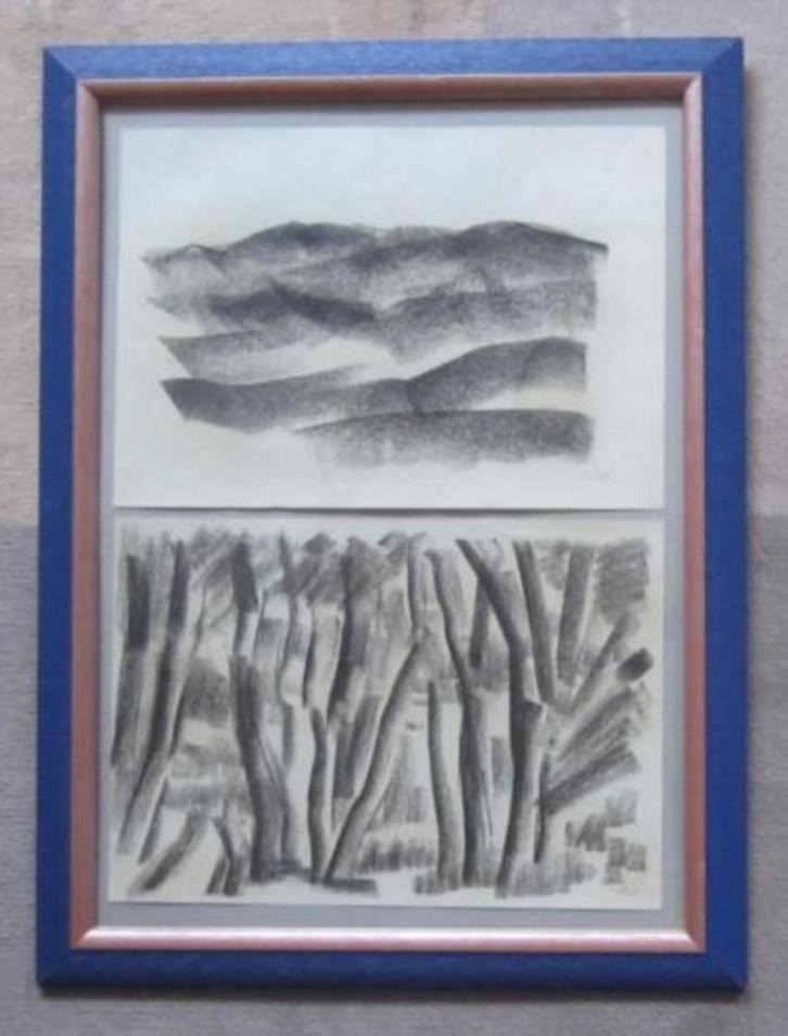 == André van der Vossen 1893-1963 == compositie ==, Antiek en Kunst, Kunst | Schilderijen | Abstract, Ophalen