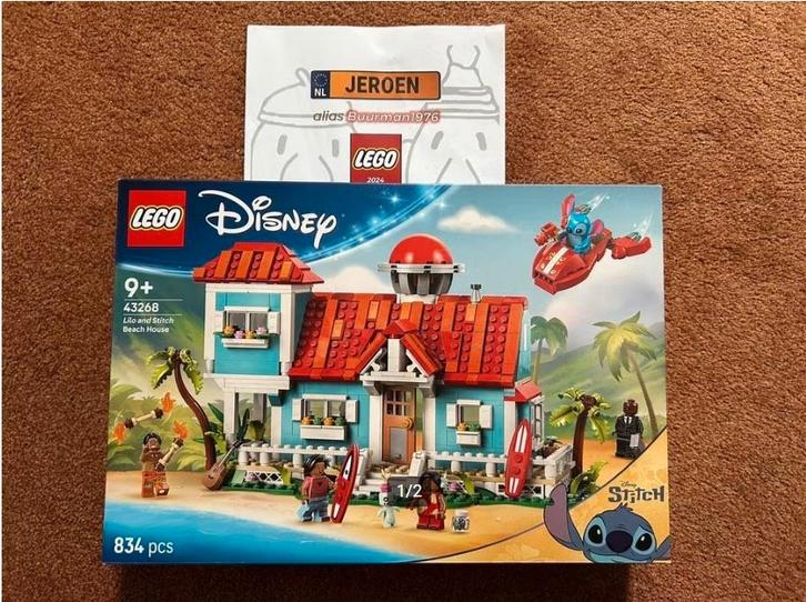 Lego 43268 Disney Lilo en Stitch strandhuis (nieuw & misb), Kinderen en Baby's, Speelgoed | Duplo en Lego, Nieuw, Lego, Complete set