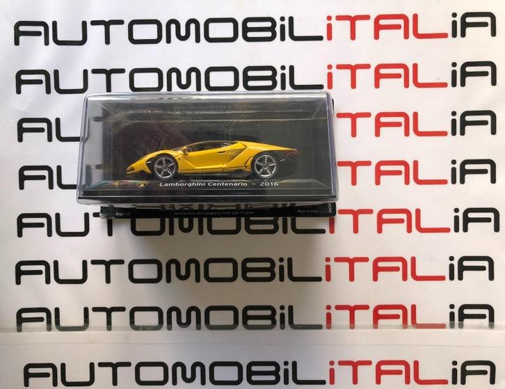 Lamborghini Centenario giallo 2016 1:43, Hobby en Vrije tijd, Modelauto's | 1:43, Nieuw, Auto, Overige merken, Ophalen of Verzenden
