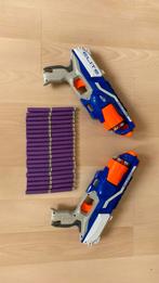 2 NERF N-strike Disruptors 26cm + 40 waffle tip darts, Ophalen of Verzenden, Zo goed als nieuw