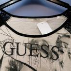 Guess top / truitje creme met print + kant zw. mouw S 40611, Kleding | Dames, T-shirts, Ophalen of Verzenden, Guess, Lange mouw