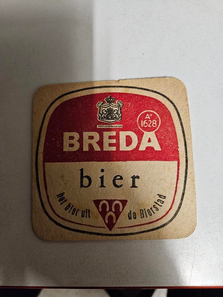 Bierviltjes Breda Bier en Royal Crown Cola Secco recto verso, Verzamelen, Ophalen of Verzenden, Gebruikt, Overige typen