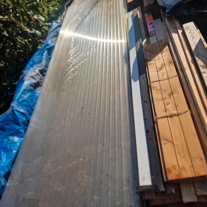 Polycarbonaat gebruik, Doe-het-zelf en Verbouw, Platen en Panelen, Gebruikt, Hout, Minder dan 20 mm, Ophalen of Verzenden