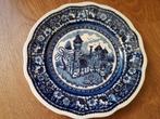 Petrus Regout Vinktoren blauw ontbijtbord doorsnede 20,5 cm, Ophalen of Verzenden