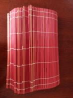 Set van 8 stuks placemat bamboe rode, Ophalen, Nieuw