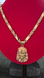 14krt verguld goud gold plated ketting Nieuw!, Ophalen of Verzenden, Nieuw, Goud, Overige materialen