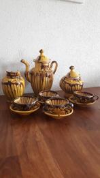 Oude Theeset Oaxaca Mexico aardewerk chocolate drip, Ophalen