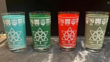 Complete set expo 67 Glazen Canada  beschikbaar voor biedingen