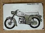 Vintage Zundapp brommer metalen bord formaat A4 (21x29 cm), Verzenden, Nieuw, Overige typen