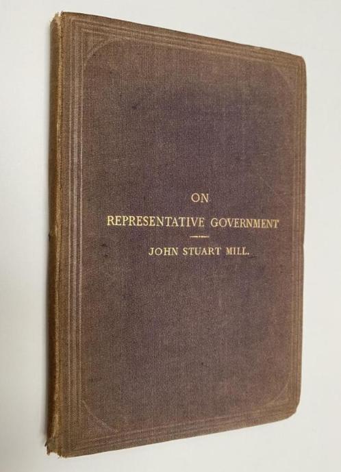 On Representative Government: John Stuart Mill - 1865, Antiek en Kunst, Antiek | Boeken en Bijbels, Verzenden