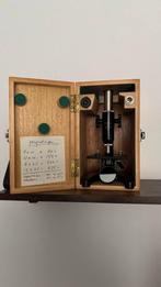 Vintage microscoop NEDOPTIFA K  zo goed als nieuw houten kof, Ophalen of Verzenden, Zo goed als nieuw, Minder dan 400x, Biologische microscoop