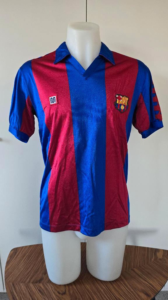 Origineel FC Barcelona voetbalshirt Meyba jaren '80, Verzamelen, Sportartikelen en Voetbal, Gebruikt, Shirt, Buitenlandse clubs