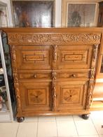 18de eeuwse Zeeuwse 4deurs kast met inlegwerk, Antiek en Kunst, Curiosa en Brocante, Ophalen