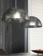 Hanglamp oud zilver look, Huis en Inrichting, Lampen | Hanglampen, Ophalen, Zo goed als nieuw, Industrieel, 75 cm of meer