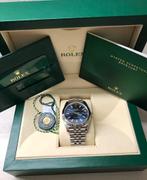 Rolex DateJust 41mm - Blauw, Sieraden, Tassen en Uiterlijk, Horloges | Heren, Nieuw, Polshorloge, Ophalen, Rolex