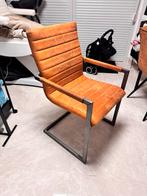 4 rofra home Eetkamerstoelen in één koop, Huis en Inrichting, Gebruikt, Bruin, Ophalen of Verzenden, Metaal