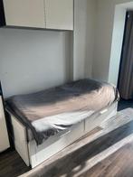 Bed, Huis en Inrichting, Ophalen, Gebruikt, Wit, Tweepersoons