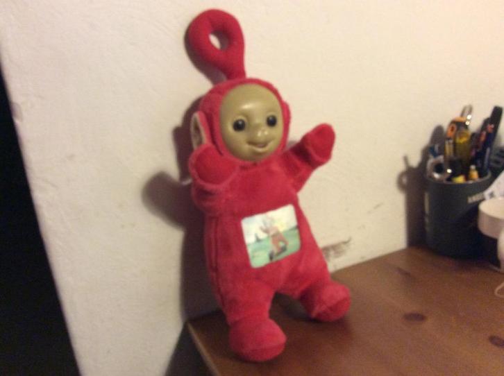 Vintage Teletubbie knuffel Po. 40 cm. 1996 Tomy, Verzamelen, Speelgoed, Zo goed als nieuw, Ophalen of Verzenden