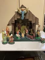 Kerststal met beeldjes., Diversen, Ophalen of Verzenden, Zo goed als nieuw