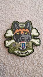 Patch PVC Hond Furry Flashbang Herder Embleem, Ophalen of Verzenden, Zo goed als nieuw