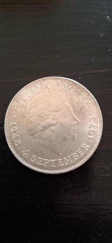 Zilveren 10 gulden munt, Postzegels en Munten, Munten | Nederland, Losse munt, 10 gulden, Koningin Juliana, Zilver, Verzenden