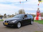 BMW 5-serie Touring 520i Business Line Edition I *LEER *NAVI, Auto's, Automaat, Achterwielaandrijving, 4 cilinders, Zwart