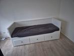 Witte IKEA Hemnes Bedbank - Uitschuifbaar, Huis en Inrichting, Slaapkamer | Bedden, Ophalen, Eenpersoons, Wit, Scandinavisch