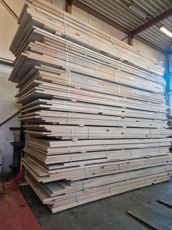 Spaanplaten verdiepingsvloer entresol C-dur 38mm, Doe-het-zelf en Verbouw, Platen en Panelen, Gebruikt, Hout, 20 tot 50 mm, Ophalen