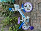 Frozen kinderfiets 12 inch met lichtgevende zijwieltjes, Fietsen en Brommers, Fietsen | Kinderfietsjes, Ophalen, Gebruikt, Minder dan 16 inch
