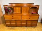 Gratis bezorging! Mid-Century Retro Vintage Teak Highboard, Gebruikt, -, -, 150 tot 200 cm