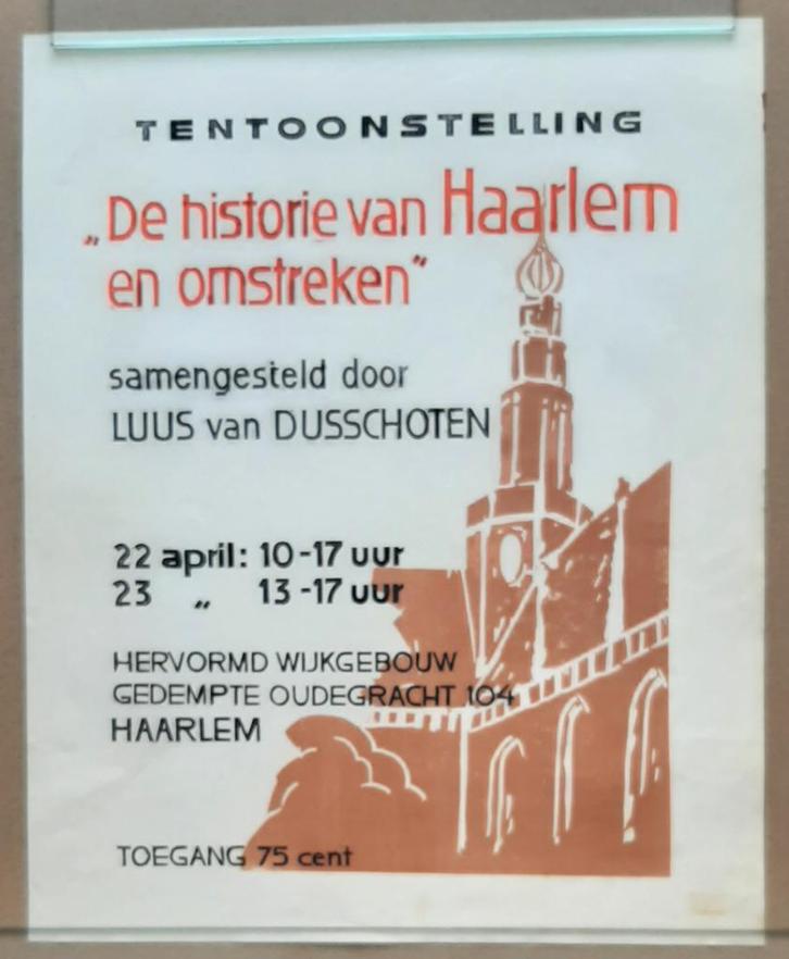 De historie van Haarlem en omstreken ‘70, Verzamelen, Posters, Zo goed als nieuw, Ophalen of Verzenden