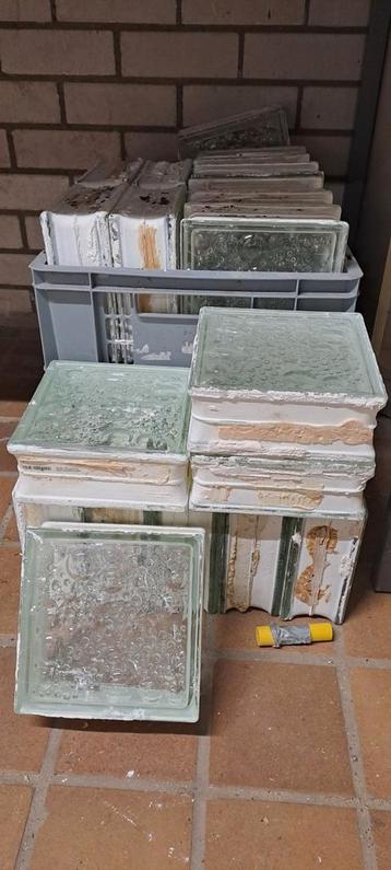 Glasblokken / Bouwglas - 30 stuks beschikbaar voor biedingen