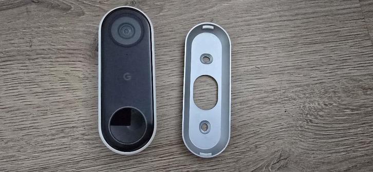 Google Nest Hello (deurbel bedraad) – inclusief montageplaat, Huis en Inrichting, Deurbellen, Gebruikt, Bedraad, Ingebouwde camera