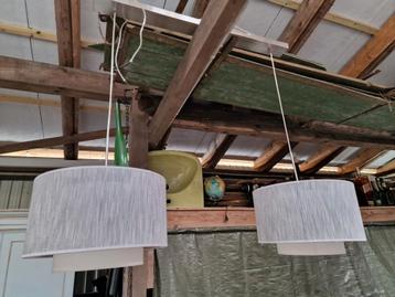 Dubbele hanglamp eetkamertafel grijstinten  beschikbaar voor biedingen