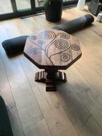 Handgemaakte Houten Epoxy Tafel - Antiek Moderne Stijl, Ophalen of Verzenden