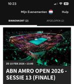 2 of 4 tickets Abn Amro tennis finale courtside Ahoy, Twee personen