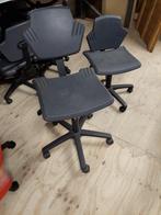 12x Score leidsterstoel / bureaustoel antraciet PU, Ophalen, Zo goed als nieuw, Grijs, Bureaustoel