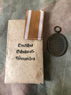 WW2 Deutsches Schutzwall medaille, Verzamelen, Militaria | Tweede Wereldoorlog, Ophalen of Verzenden, Nederland, Embleem of Badge