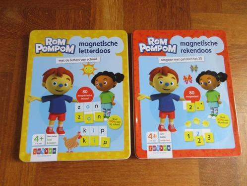 2 x Magnetische doos RomPompom : rekendoos + letterdoos, Kinderen en Baby's, Speelgoed | Educatief en Creatief, Gebruikt, Puzzelen