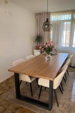 (Eiken) Houten Eettafel, Huis en Inrichting, Tafels | Eettafels, Ophalen, Rechthoekig, 200 cm of meer, 50 tot 100 cm