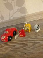 Bliksem McQueen met tankstation speelgoed, Ophalen of Verzenden, Gebruikt, Auto