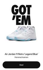 Jordan 11 retro blue legend maat 45,5, Kleding | Heren, Schoenen, Wit, Nike, Nieuw, Ophalen of Verzenden