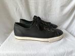 Old skool zwart leren sneakers Converse All Star mt 39, Zwart, Ophalen of Verzenden, Converse All Star, Sneakers of Gympen