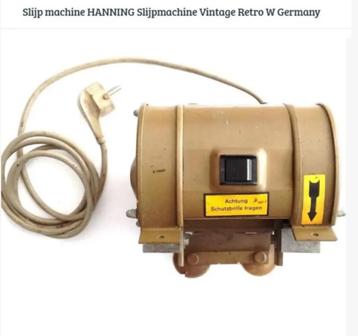 HANNING Slijpmachine Vintage Retro W Germany Slijp machine beschikbaar voor biedingen