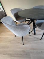 Eettafel stoelen, Huis en Inrichting, Stoelen, Ophalen, Gebruikt, Vier, Stof