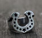 Lucky Hoefijzer ring Ø 19,0 mm # SALE #, Sieraden, Tassen en Uiterlijk, Ringen, 18 tot 19, Nieuw, Dame of Heer, Zilver