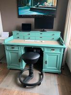 Vintage Bureau - Mintgroen, Ophalen, Gebruikt, Bureau