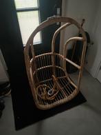 Rotan Hangstoel met Touw & Bevestiging, Huis en Inrichting, Stoelen, Ophalen, Gebruikt, Bruin, Riet of Rotan