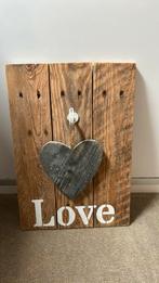 Sloop houten bord Love, Huis en Inrichting, Woonaccessoires | Wanddecoraties, Ophalen of Verzenden