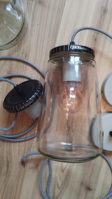 KESBEKE GLAS GLAZEN POT EN DEKSEL LAMP hanglamp beschikbaar voor biedingen